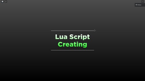 Lua Script Creating