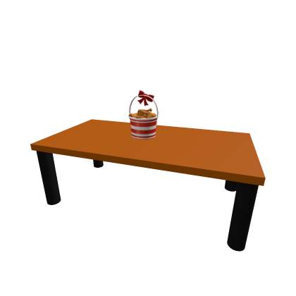table with fried chicken