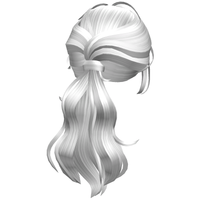 Wavy Layered Ponytail Hair(Silver) Roblox item