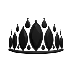 Full Black Tiara of the Hidden World