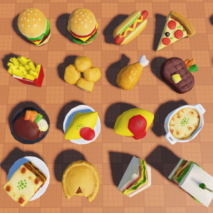 64 Free Low Poly Food Prop Models preview 2