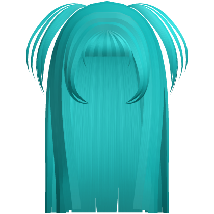 ♡ Long teal vampire fangs Roblox item