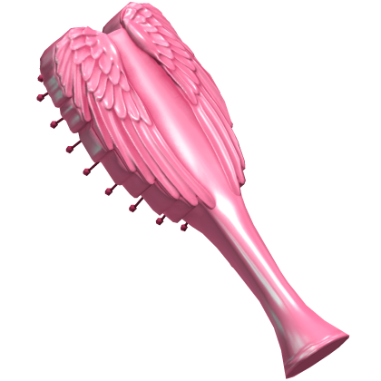 Pink Angel Wing Hair Brush Roblox item