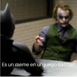 Es un meme en un juego Batman