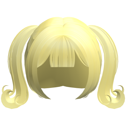 yellow silky swirly moe angel pigtails