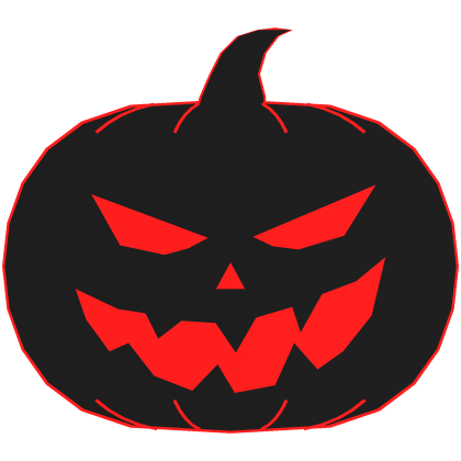 Glowing Halloween Pumpkin Black Red Roblox item