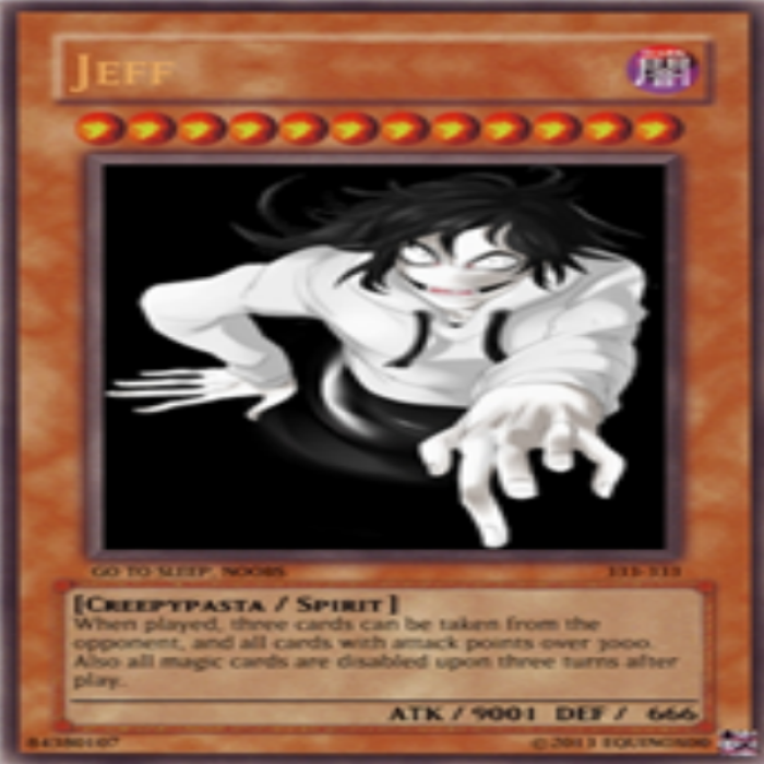 Jeff The Killer (YU-GI-OH) Roblox decal
