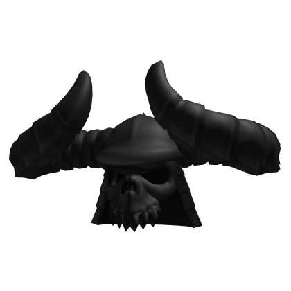 Flaming Black Horned Helmet | Addon Roblox item