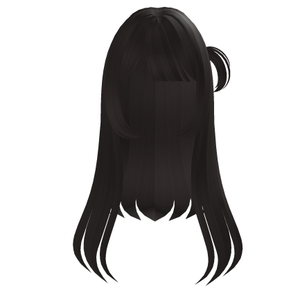 ♡: sweet long brown kawaii hair w/ side ponytail Roblox item