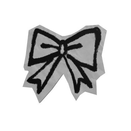Left Paper Hair Bow