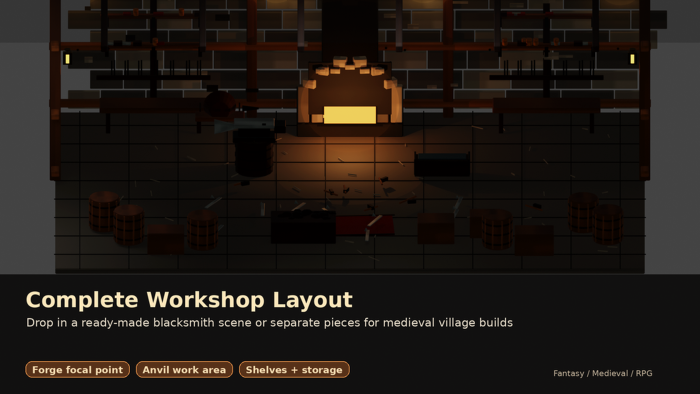 Fantasy Blacksmith Workshop Kit preview 4