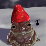 Frog on a cloud
