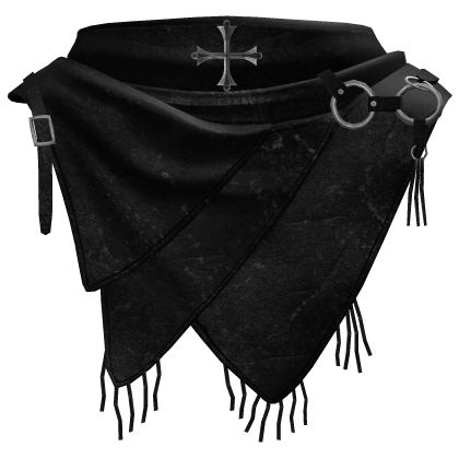 Black Emo Ring Cross Grunge Gothic Neck Scarf Roblox item