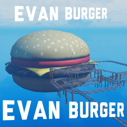 Cart ride into EVAN BURGER