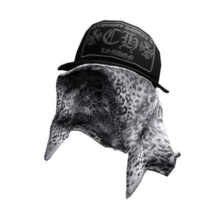 Black UNKUT Heart Cap / Bandana Roblox item