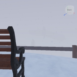 Bench and snow