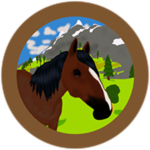 Bay Roan Quarter Horse