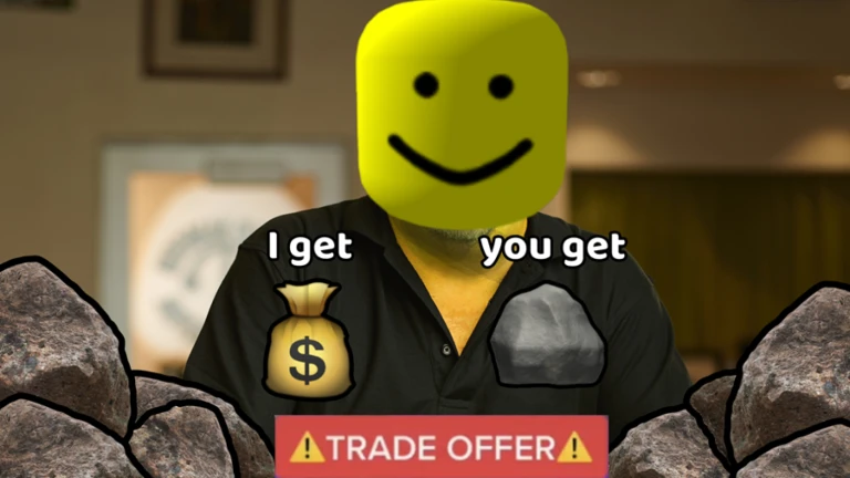 More About PROVE DAD WRONG BY SELLING ROCKS TYCOON, Image source: Roblox.com
