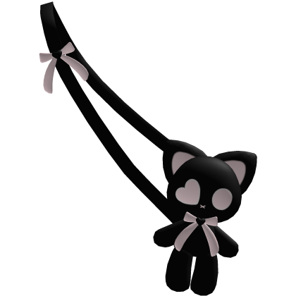 Black Kawaii Kitty Plush Bag