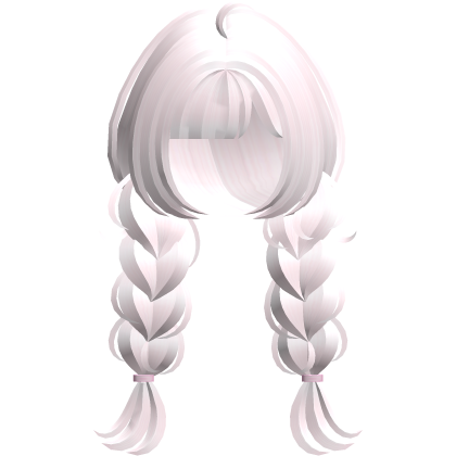 ♡ cute fluffy braids pink Roblox item