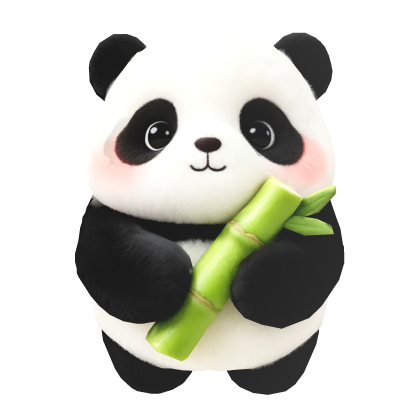 cute panda on your shoulder