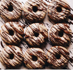 Drizzled donuts