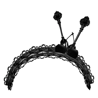 Emo Gothic Studded Antenna Headband Black