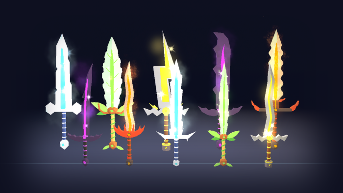 Low Poly Fantasy Weapon Pack x60 Elemental Blade preview 7
