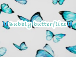 Bubbly Blue Butterflies