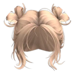 Blonde Messy Bow Buns