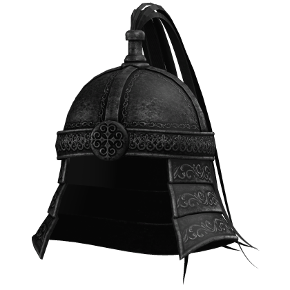 Black Mongolian Armor Helmet