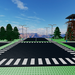 the street