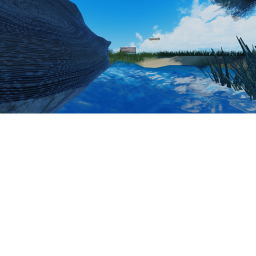 Realistic floating island