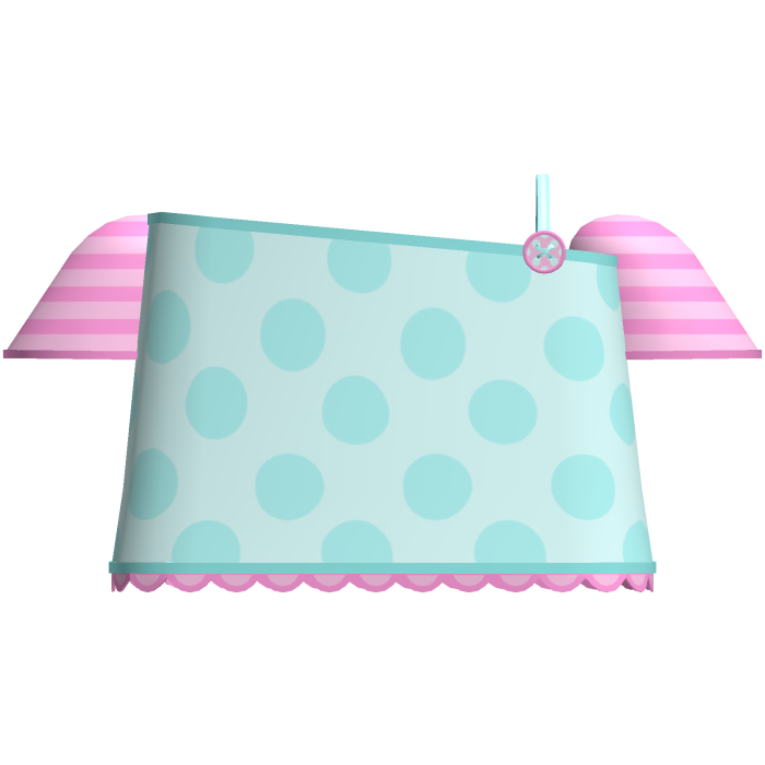teal and pink polka dot off shoulder top