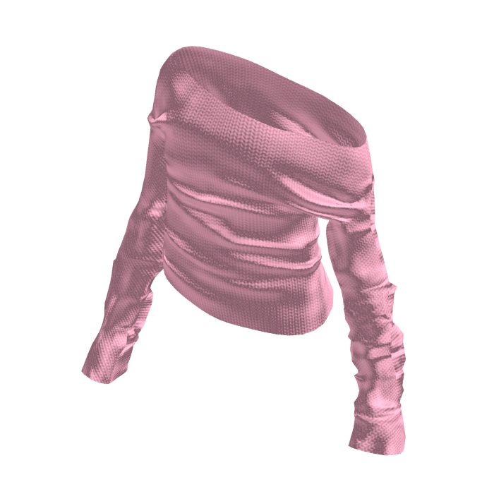 Pink Off-Shoulder Sweater