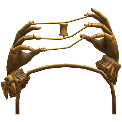Gold Puppet Hand Headband Roblox item