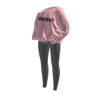 Pale pink sweater leggings outfit thumbnail