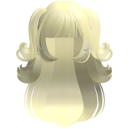 ♡ Long cute curly sweet hair yellow