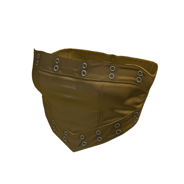 Leather Cropped Top / Gold