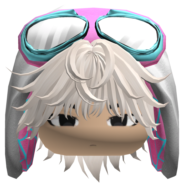 Spider Gwen Hood Boy Messy Beige Hair w/ Face