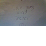 Trading center and give away