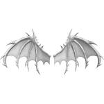 Ivory Shadowpiercer Wings