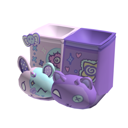 purple cute plushie monster shoes