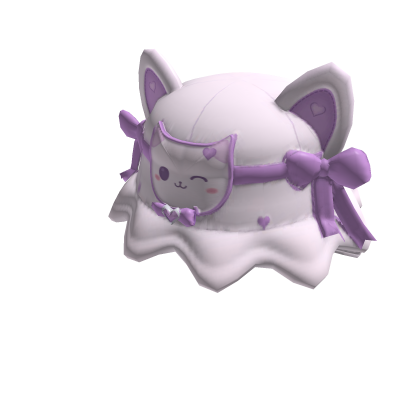 White Kawaii Kitty Bonnet