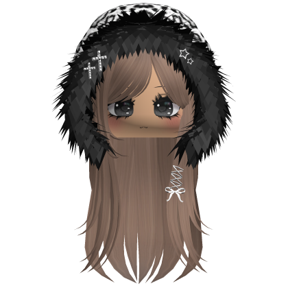 White Snow Leopard Hood Girl Milktea