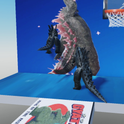 be a famous lizard that isnt godzilla and do obby