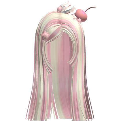 Cherry Cream Long Straight Hime Cut (Neapolitan) Roblox item