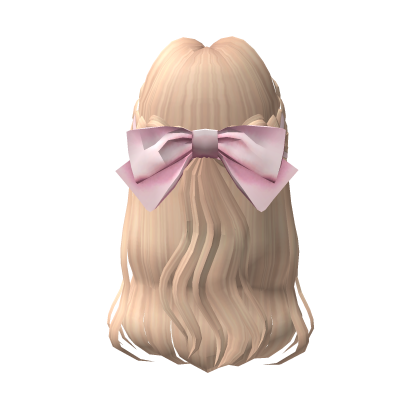 Blonde Hair With Pink Ribbon thumbnail