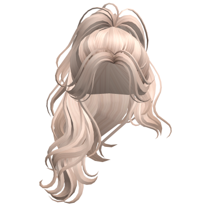 Half Up Half Down Ponytail(Platinum Blonde) Roblox item