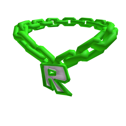 Neon Green Classic ROBLOX 'R' Chain